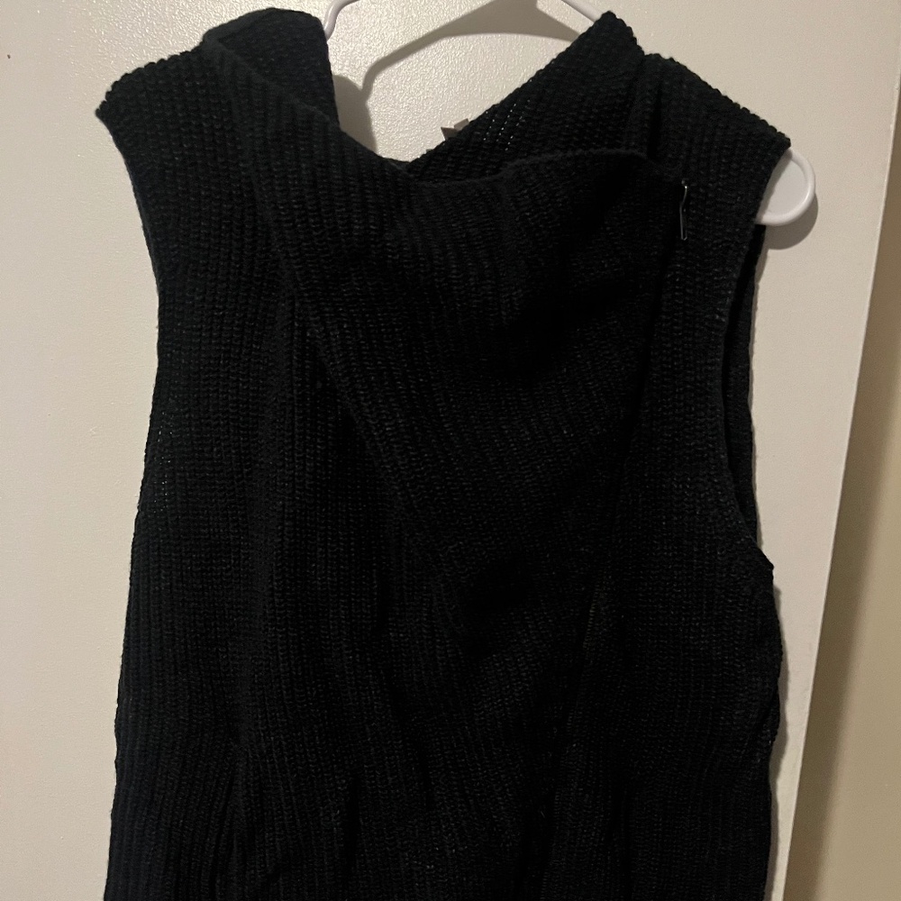 Helmut lang hooded knit vest